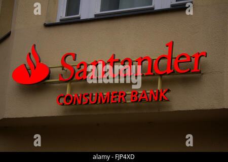 Markenname: "consumatore antander Banca ", Berlino. Foto Stock