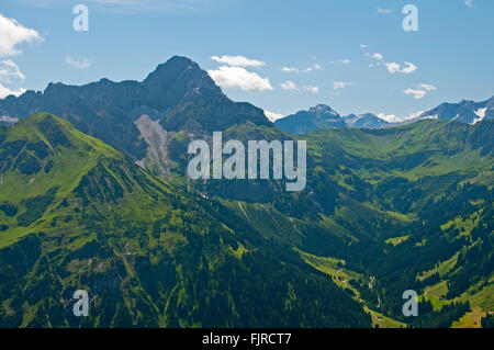 Geografia / viaggi, Austria Vorarlberg, paesaggi, vista dal Walmendinger Horn al Widderstein, Additional-Rights-Clearance-Info-Not-Available Foto Stock