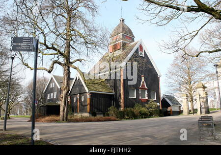 Marinaio norvegese la chiesa all'estero (Noorse Zeemanskerk - Sjømannskirken ho Rotterdam) Westzeedijk, Het Park, Rotterdam, Paesi Bassi Foto Stock