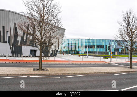 Il nuovissimo stadio Ice Arena Wales della baia di Cardiff marzo 2015 PHILLIP ROBERTS Foto Stock