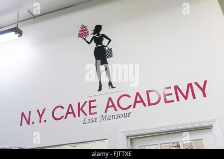 Lisa Mansour N.Y. Torta Academy a New York la torta, NYC Foto Stock