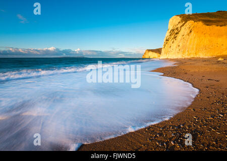 Pipistrelli di testa e testa Swyre nelle vicinanze Lulworth su Dorset la Jurassic Coast, REGNO UNITO Foto Stock