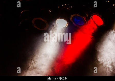 Apparecchi di illuminazione, Party - evento sociale, Musica Popolare concerto, Concerto di musica classica, persone Foto Stock