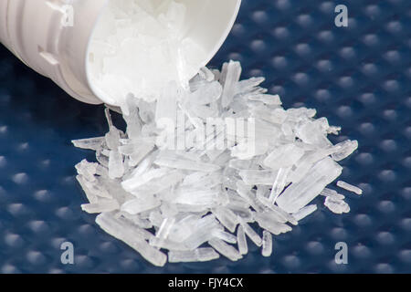 Metanfetamine anche noto come crystal meth Foto Stock