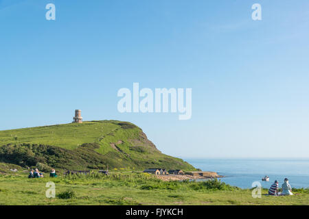 Clavell Tower, Kimmeridge, Dorset, England, Regno Unito Foto Stock