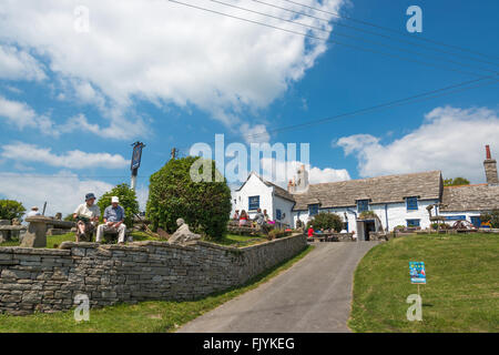 Squadra e compasso pub, Worth Matravers, Dorset Foto Stock