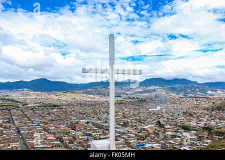 Questa è una delle più importanti e quartieri popolari di Bogotá, Ciudad Bolívar Foto Stock