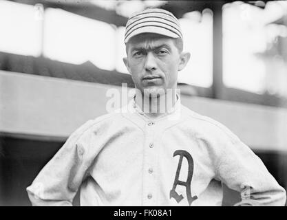 Frank "Home Run Baker, Major League Baseball Player, Philadelphia atletica, Ritratto, circa 1914.jpg Foto Stock