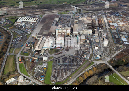 Veduta aerea della fabbrica di acciaio Liberty a Rawmarsh vicino a Rotherham, South Yorkshire, Regno Unito Foto Stock