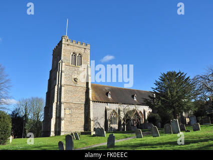 Chiesa di St Etheldreda, Old Hatfield, Hertfordshire, Inghilterra, Regno Unito (St Etheldreda la chiesa di St Lukes) Foto Stock