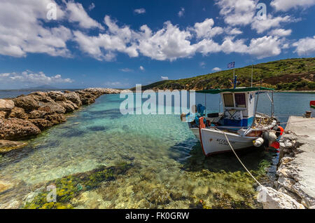 Spiaggia di Limnionas nell isola di Kos Grecia Foto Stock