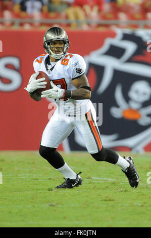 Agosto 18, 2011 - Tampa, Fla, STATI UNITI D'AMERICA - XXXXXXX) durante il gioco Bucs contro il New England Patriots presso Raymond James Stadium su agosto 18, 2011 a Tampa, Florida..ZUMA Press/Scott A. Miller. (Credito Immagine: © Scott A. Miller via ZUMA filo) Foto Stock