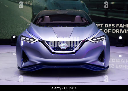 Nissan elettrico autonomo IDS Concept al Salone di Ginevra 2016 Foto Stock