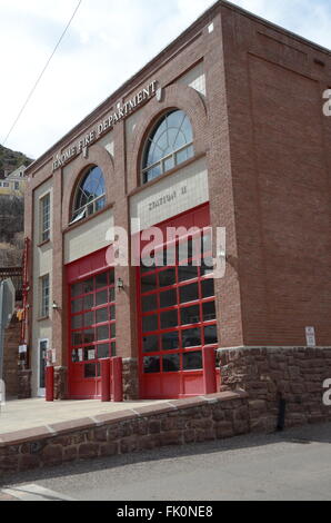 Girolamo città fantasma la stazione dei vigili del fuoco in Arizona Foto Stock