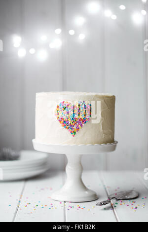 Torta del cuore Foto Stock