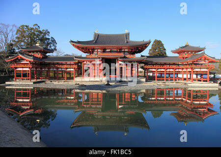 Giappone, Uji, Byodo-in tempio, Phoenix Hall, Foto Stock