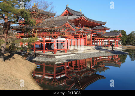 Giappone, Uji, Byodo-in tempio, Phoenix Hall, Foto Stock