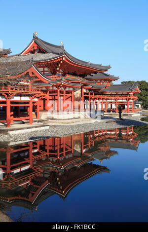 Giappone, Uji, Byodo-in tempio, Phoenix Hall, Foto Stock