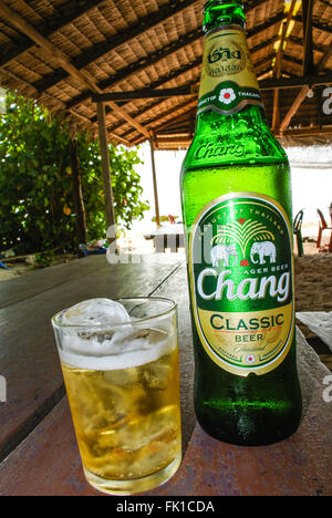 La birra Chang Thailandia Foto Stock