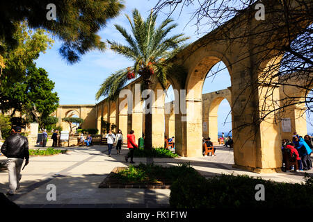 Upper Barrakka Gardens, Valletta, Malta Foto Stock