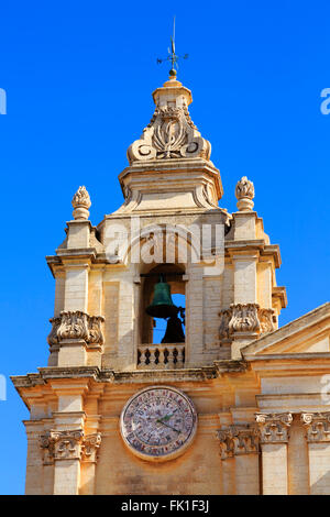 St Pauls Cathedral, Mdina, Malta Foto Stock