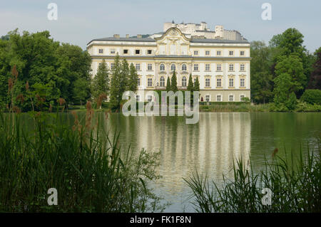 Hotel Schloss Leopoldskron, utilizzata come "Trapp Family Villa' nel film "Il suono della musica". Salisburgo. Austria Foto Stock