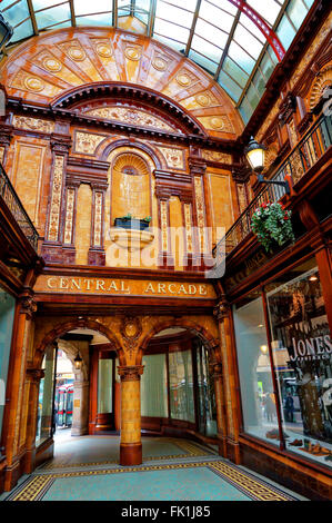 Victorian Central Shopping Arcade Newcastle upon Tyne Foto Stock