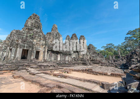 Tempio Bayon ad Angkor in Siem Reap Foto Stock