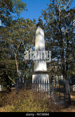 Piazza Monumento Camden South Carolina USA Foto Stock