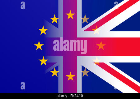 Bandiera dell'Unione europea Foto Stock