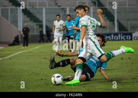 Cordoba, Argentina. 5 Marzo, 2016. Walter Busse durante una partita tra il Belgrano e Sarmiento come parte del sesto round di Primera Division. in Mario Kempes Stadium il 05 marzo 2014 a Cordoba, Argentina. Foto Stock