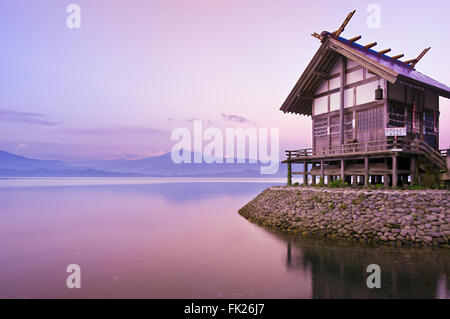 Ukiki Kansagu santuario sul lago Tazawa, Akita, Giappone Foto Stock