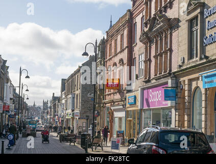 Newgate Street a Bishop Auckland Town Center, Co. Durham, England, Regno Unito Foto Stock