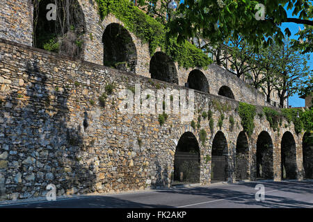 Archi in Città Alta di Bergamo Foto Stock