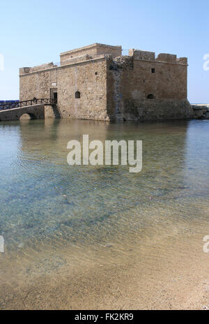 Cipro. Il Castello di Pafo. Vista del castello dalla città. Foto Stock