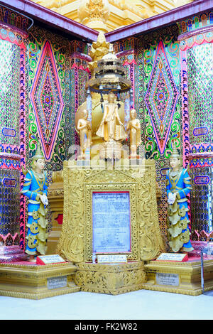 Tempio buddista a Mandalay Hill Foto Stock