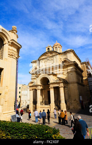 Santa Caterina di Italia Chiesa, Upper Barrakka Gardens, Floriana, Valletta, Malta Foto Stock