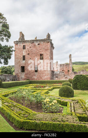 Edzell rovine del castello in Scozia. Foto Stock