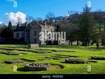 Whalley Abbey, Lancashire, Inghilterra, Regno Unito Foto Stock