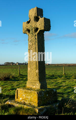 Monumento alla battaglia di Altimarlach, l'ultima grande clan battaglia combattuta in Scozia, vicino a Wick, Caithness in Scozia, Regno Unito. Foto Stock