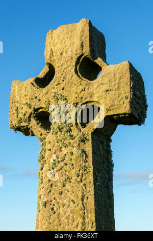 Monumento alla battaglia di Altimarlach, l'ultima grande clan battaglia combattuta in Scozia, vicino a Wick, Caithness in Scozia, Regno Unito. Foto Stock