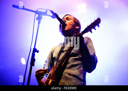 BENICASSIM, Spagna - 18 Luglio: di Montreal (rock band) esegue a FIB Festival il 18 luglio 2014 a Benicassim, Spagna. Foto Stock