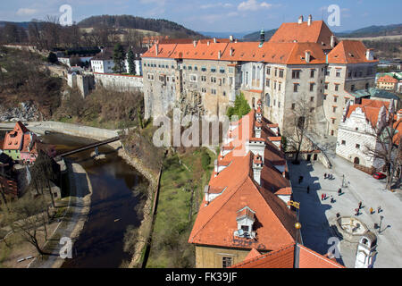 Repubblica ceca il castello di Krumlov Foto Stock