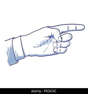 mano che indica Illustrazione Vettoriale