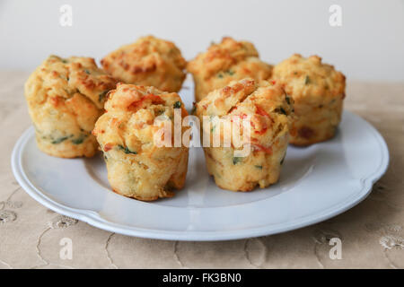 In casa mini muffin uovo mini quiche, il fuoco selettivo Foto Stock