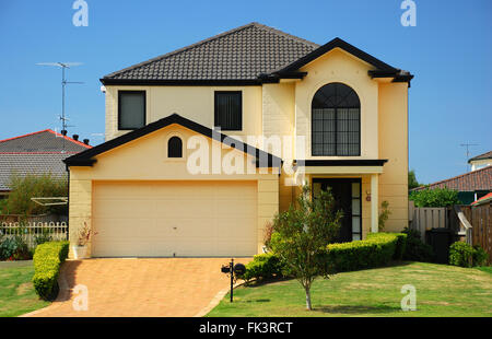 Una immagine di una casa nei sobborghi di Sydney in Australia. Foto Stock