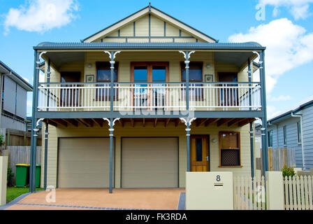 Una immagine di una casa nei sobborghi di Brisbane Australia Foto Stock