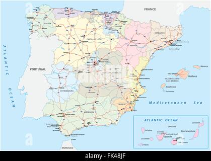Mappa stradale di dolore Illustrazione Vettoriale