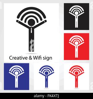 Set di icone di wifi per affari o per uso commerciale. Business e Tecnologia concetto. Illustrazione Vettoriale. Illustrazione Vettoriale