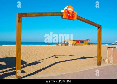 Spiaggia, Ain Diab, Casablanca, Marocco, Africa settentrionale Foto Stock